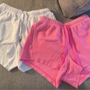 Aerie short bundle Pink and White
